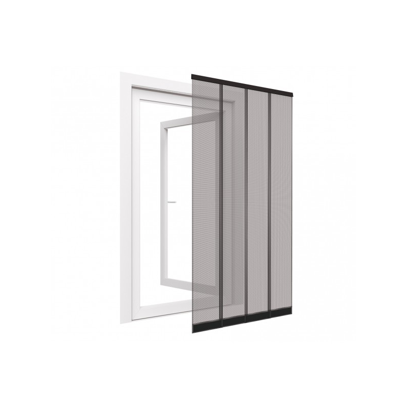 Insektenschutz für Türen, 100x220 cm, schwarz