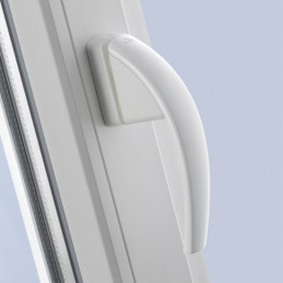 Fenstergriff ROTO SWING | mit Druckknopf | weiß
