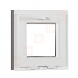 Kunststofffenster | 50x50 cm (500x500 mm) | weiß | Kipp-Fenster