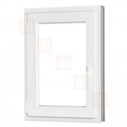 Kunststofffenster | 100x120 cm (1000x1200 mm) | weiß | Dreh-Kipp-Fenster | links | 6 Kammern