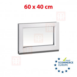 Plastové okno | 60x40 cm (600x400 mm) | bílé | fixní