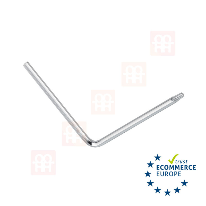 Einstellschlüssel TX15 (Torx-Typ) + Innensechskant SW4
