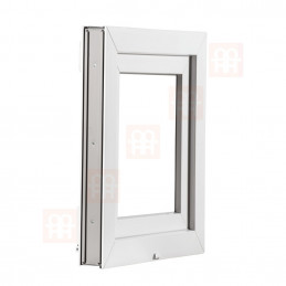 Kunststofffenster | 130x60 cm (1300x600 mm) | weiß | Kipp-Fenster