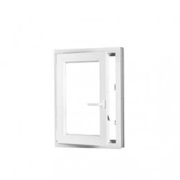 Kunststofffenster | 90x120 cm (900x1200 mm) | weiß |Dreh-Kipp-Fenster | links 