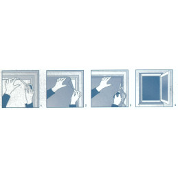 Insektenschutz-Fenster | individuell kürzbar | 130 x 150 cm | schwarz