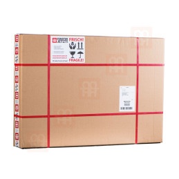 Kunststofffenster 55x55 cm (550x550mm) Dreh-Kipp-Fenster links Weiße / Anthrazit