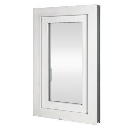 Kunststofffenster | 60x80 cm (600x800 mm) | weiß |Dreh-Kipp-Fenster | links