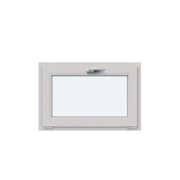 Weißes Kunststoff-Kippfenster 600 × 400 mm (60 × 40 cm) für Nebenräume Aplast 60
