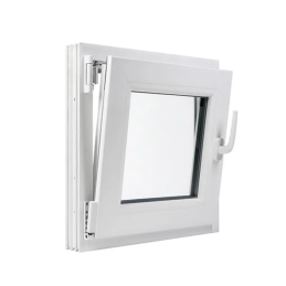 Weißes Kunststoff-Kippfenster 500 × 500 mm (50 × 50 cm) für Nebenräume Aplast 60
