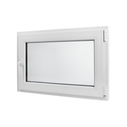 Weißes Kunststoff-Kippfenster 900 × 600 mm (90 × 60 cm) für Neben- und Technikräume